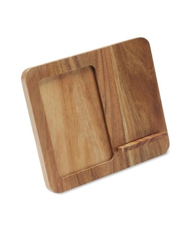 FINWOOD Cadre acacia et chargeur 15W