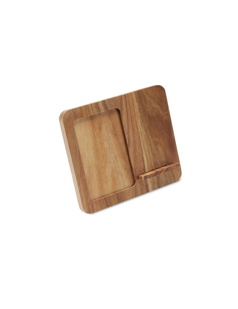 FINWOOD Cadre acacia et chargeur 15W