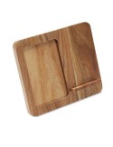 FINWOOD Cadre acacia et chargeur 15W