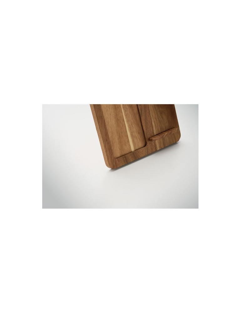 FINWOOD Cadre acacia et chargeur 15W
