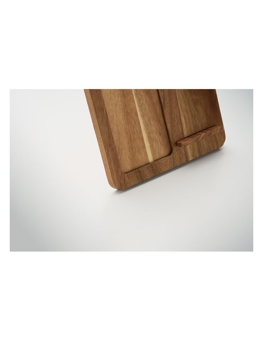 FINWOOD Cadre acacia et chargeur 15W