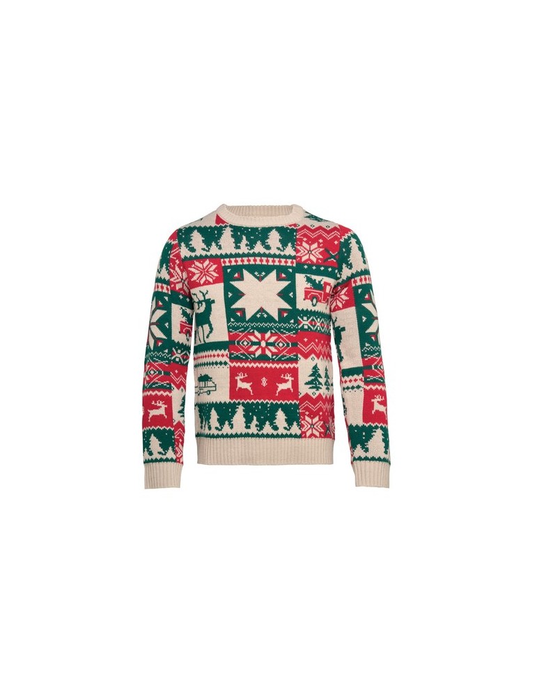 SHIMIS XL Pull de Noël tricoté L-XL