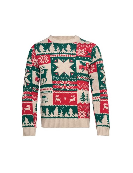 SHIMIS XL Pull de Noël tricoté L-XL