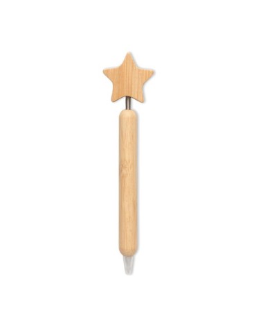 STARPEN Stylo à bille étoile en bambou