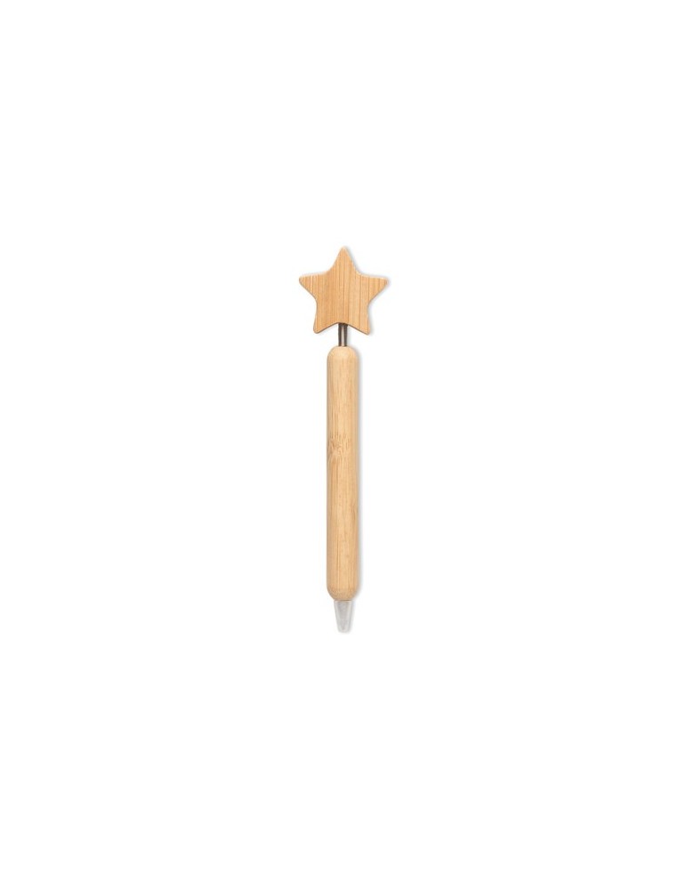 STARPEN Stylo à bille étoile en bambou