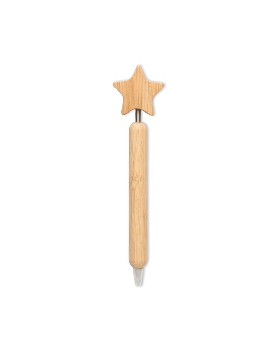 STARPEN Stylo à bille étoile en bambou