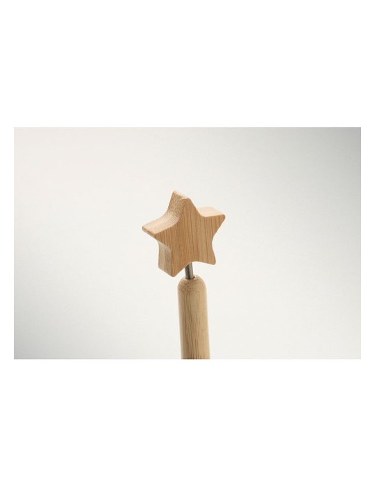 STARPEN Stylo à bille étoile en bambou