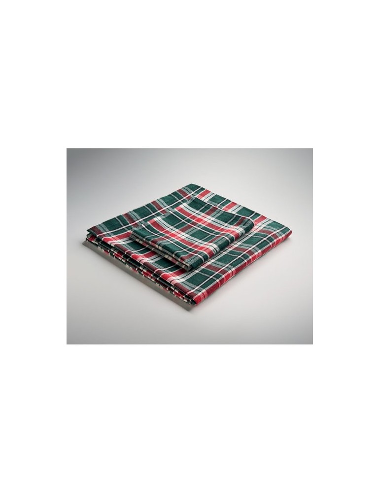 SANTABLE Nappe à carreaux en coton.