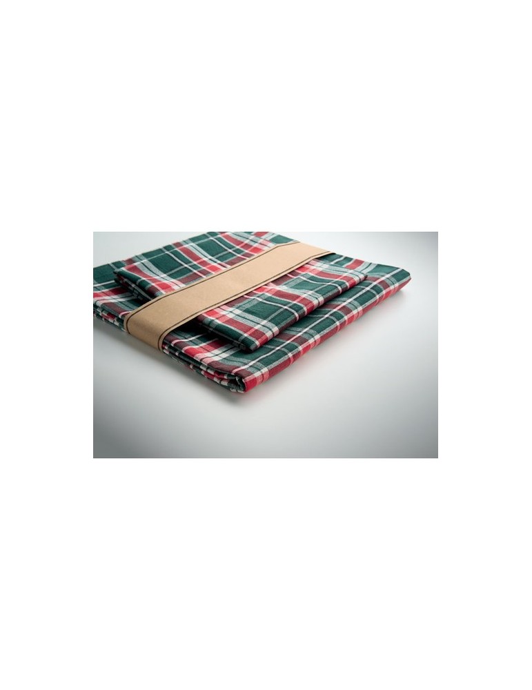 SANTABLE Nappe à carreaux en coton.
