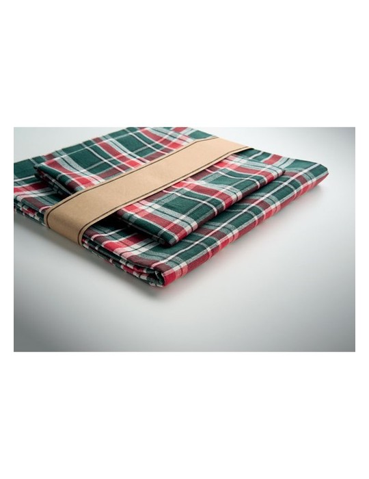 SANTABLE Nappe à carreaux en coton.