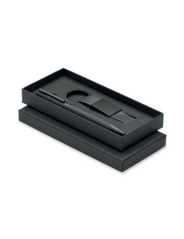 ESCRI SET Set stylo à bille et porte-clés en