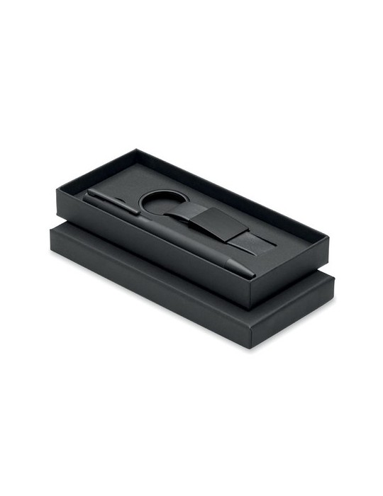 ESCRI SET Set stylo à bille et porte-clés en