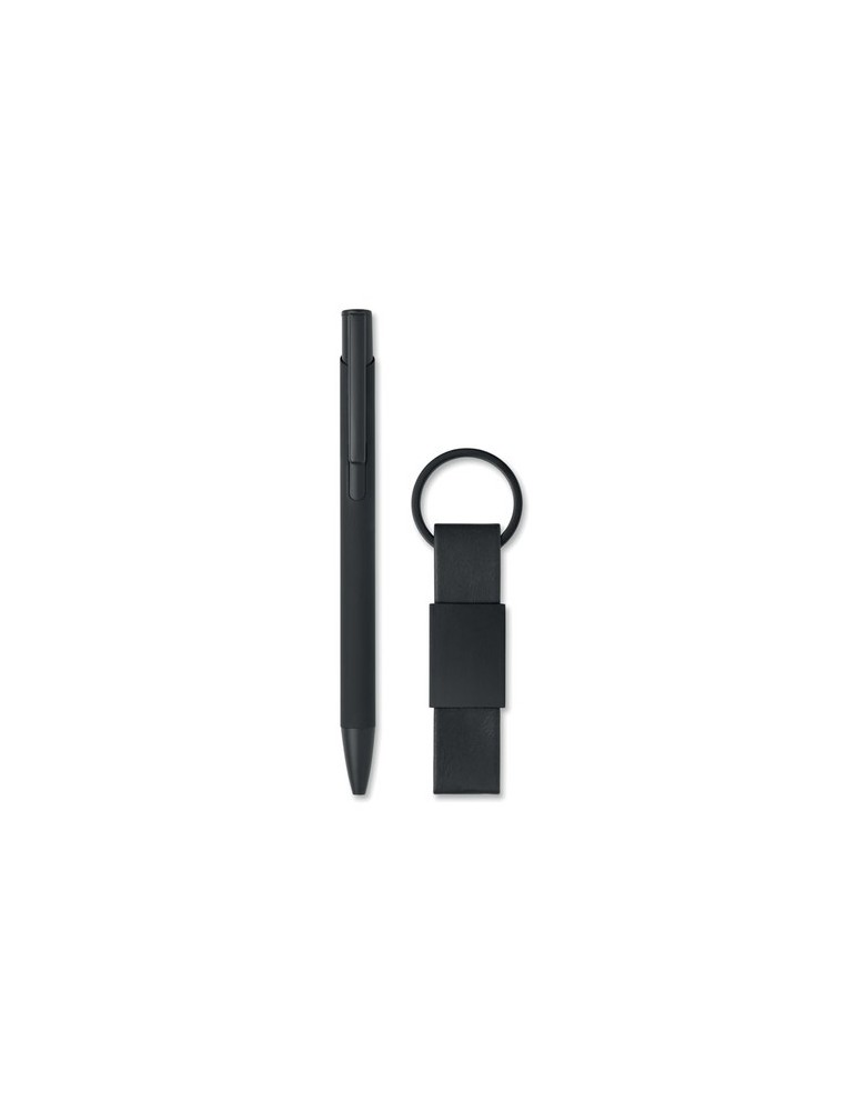 ESCRI SET Set stylo à bille et porte-clés en