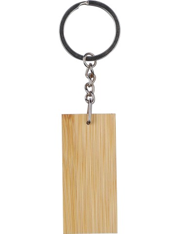 Porte-clé en bambou publicitaire Geoffrey