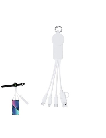 Câble de charge personnalisé Krizia Couleurs : blanc