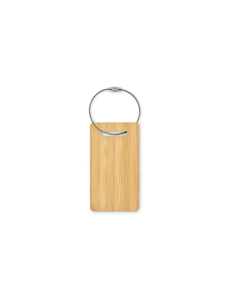 MIO Étiquette de bagage en bambou