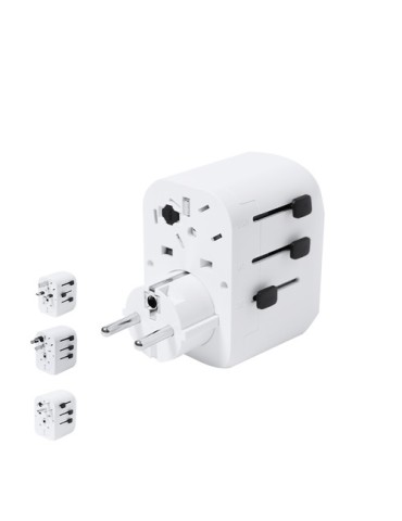 Adaptateur publicitaire de prises Wando Couleurs : blanc