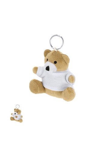 Porte-Clés Peluche Publicitaire Personnalisé - Pickford Couleurs : Marron