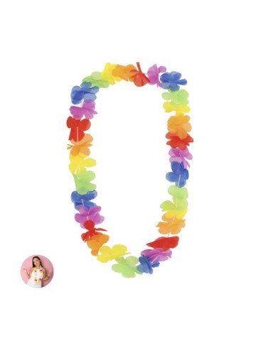 Collier personnalisé hawaïen Punder Couleurs : RAINBOW