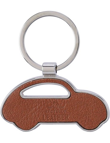 Porte-clé Joan en cuir recyclé personnalisé - Accessoire