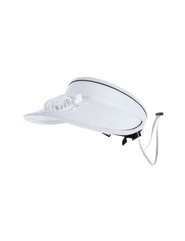 Visière publicitaire avec ventilateur Akanyi Couleurs : blanc