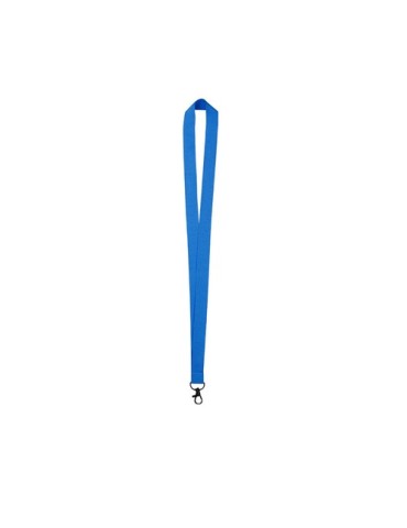 Lanyard publicitaire personnalisé Cofmil Couleurs : BLEU FLUOR