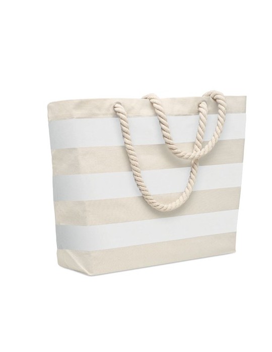 Sac de plage en coton personnalisable - HEAVEN STRIPE