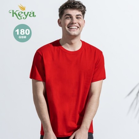 T-Shirt Adulte Couleur Personnalisé MC180 "keya" Matières : coton Taille textile : 3XL Couleurs : bleu marine foncé impression l
