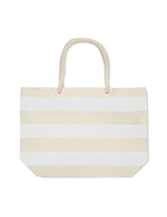 Sac de plage en coton personnalisable - HEAVEN STRIPE
