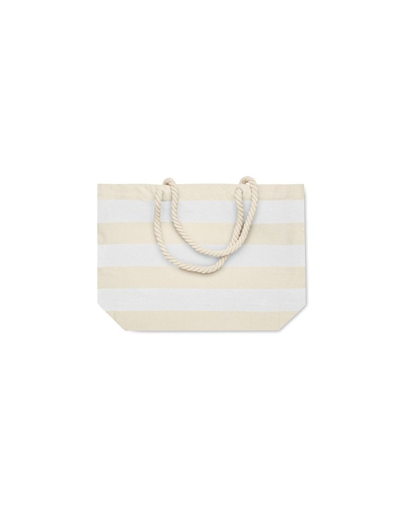 Sac de plage en coton personnalisable - HEAVEN STRIPE