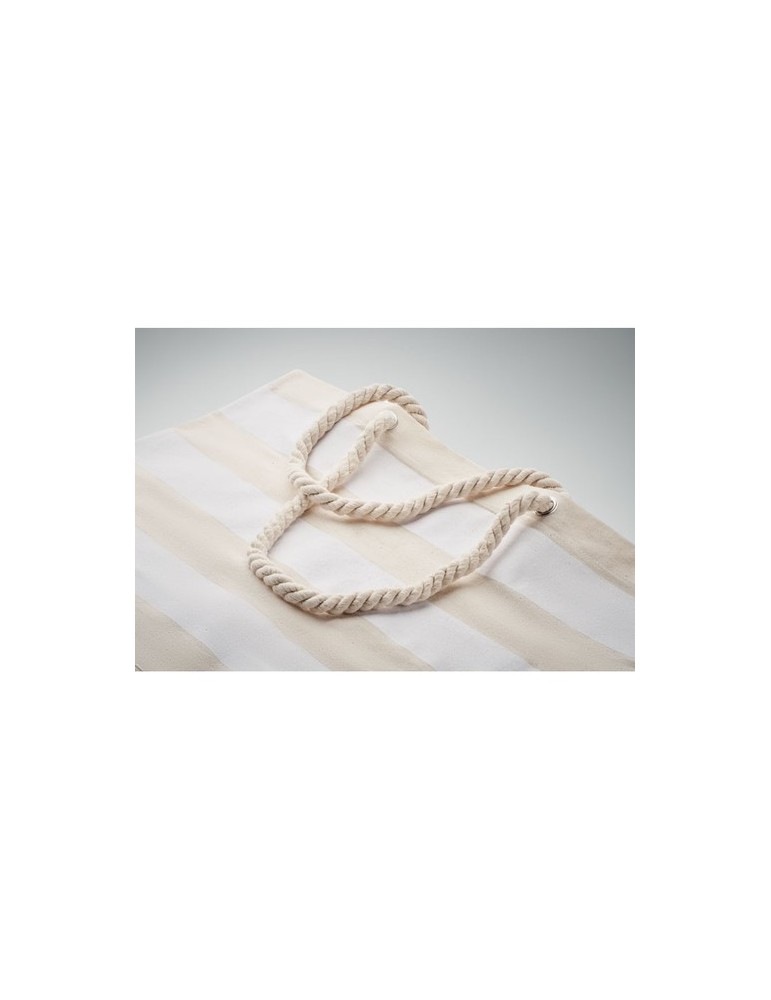 Sac de plage en coton personnalisable - HEAVEN STRIPE
