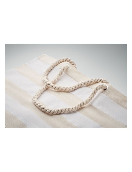 Sac de plage en coton personnalisable - HEAVEN STRIPE