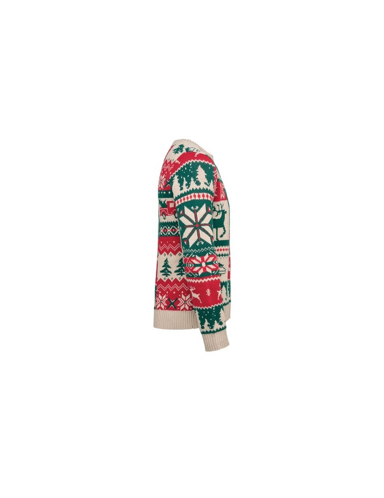 SHIMIS Pull de Noël tricoté S-M