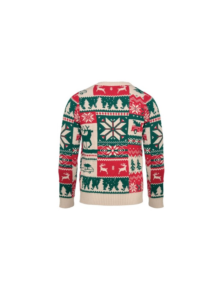 SHIMIS Pull de Noël tricoté S-M