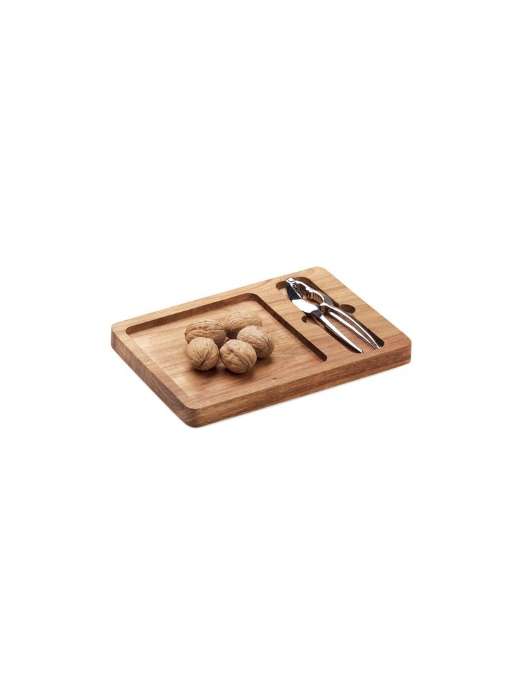 NUTPLATE Set de casse-noix en acacia