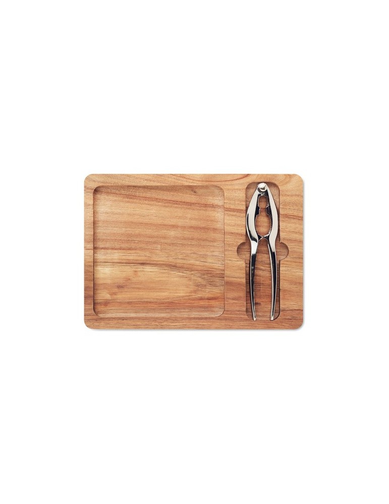 NUTPLATE Set de casse-noix en acacia