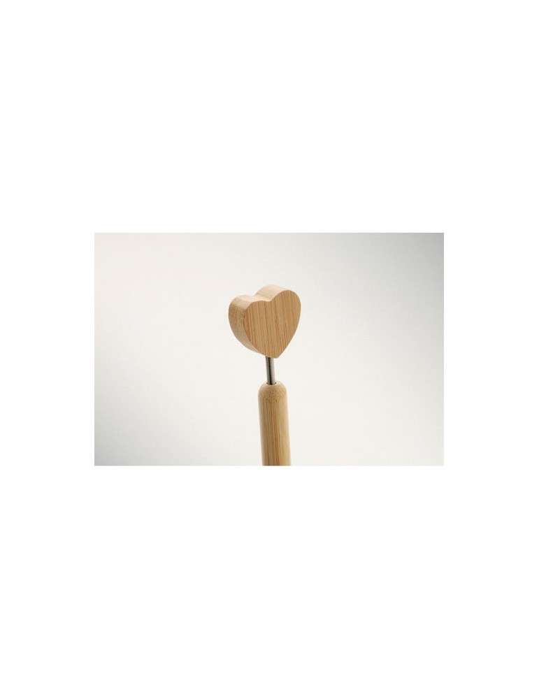 CORAPEN Stylo à bille cœur en bambou