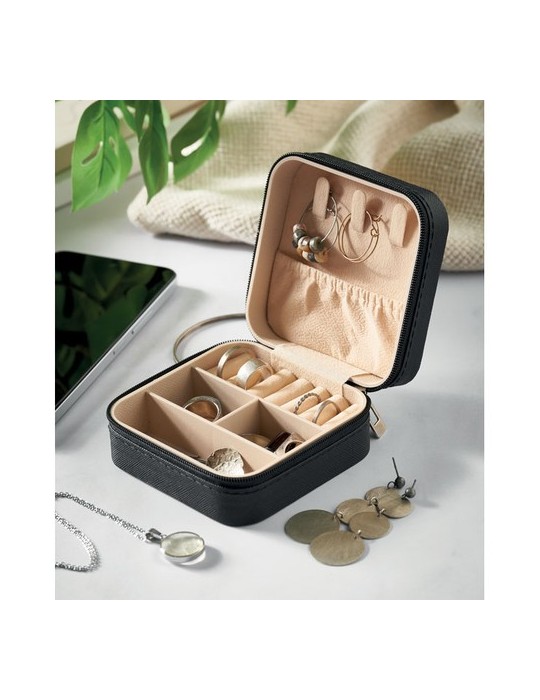 JULBOX Boîte à bijoux de voyage en PU