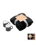 AGRADABLE Ensemble couverture et 2 mugs