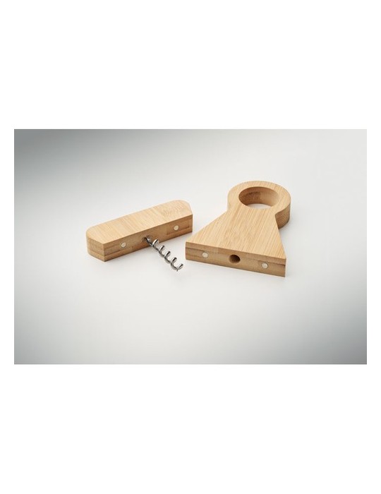 STANDTURN Support décapsuleur en bambou