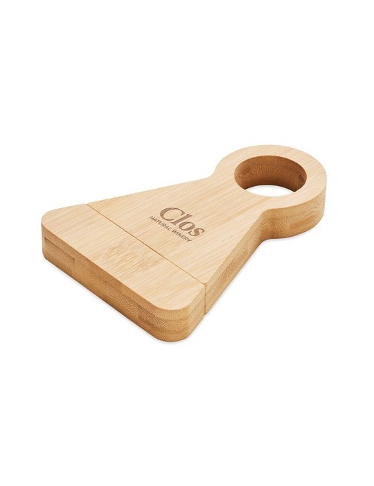 STANDTURN Support décapsuleur en bambou
