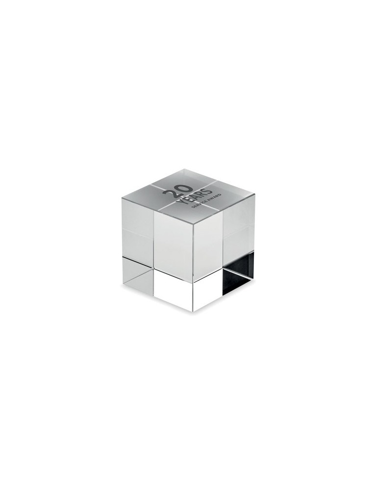 KUBEWARD Trophée en verre Cube