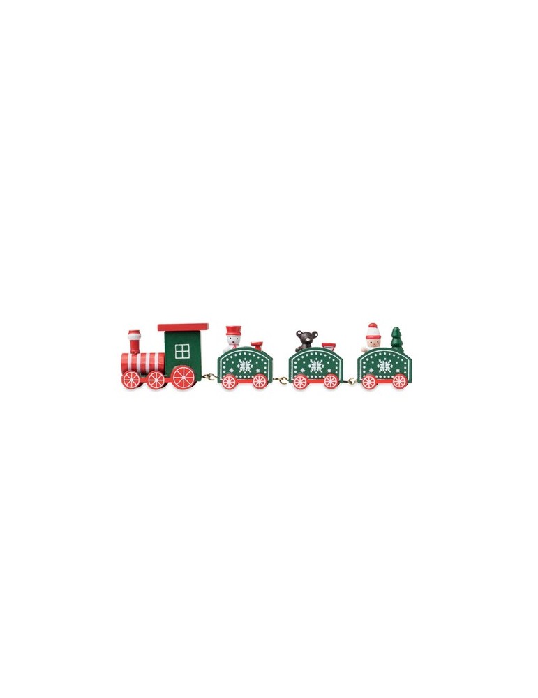 JUNA Train de Noël en bois