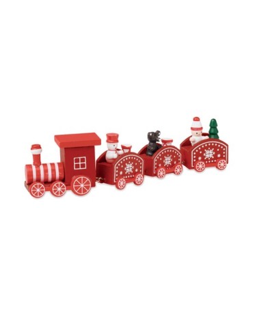 JUNA Train de Noël en bois 2