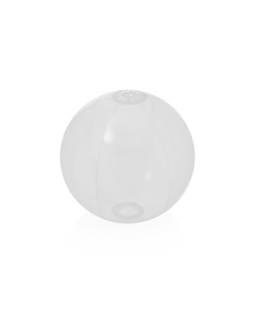 Ballon de plage personnalisable Nemon Couleurs : BLANC TRANSLUCIDE