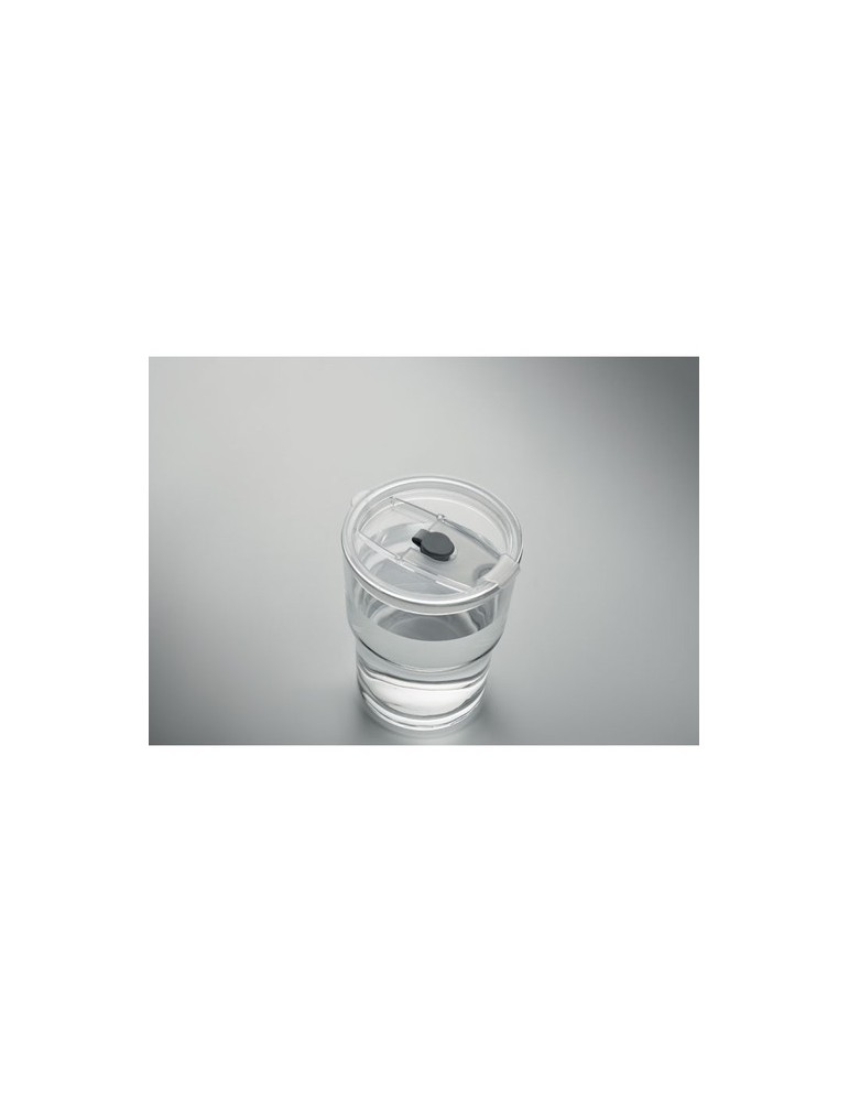 Gobelet verre et paille 400ml SIP personnalisable