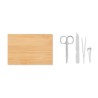 Set de manucure personnalisable élégant et précis pas cher - SEWA Matières : bambou Couleurs : bois personnalisable avec votre l