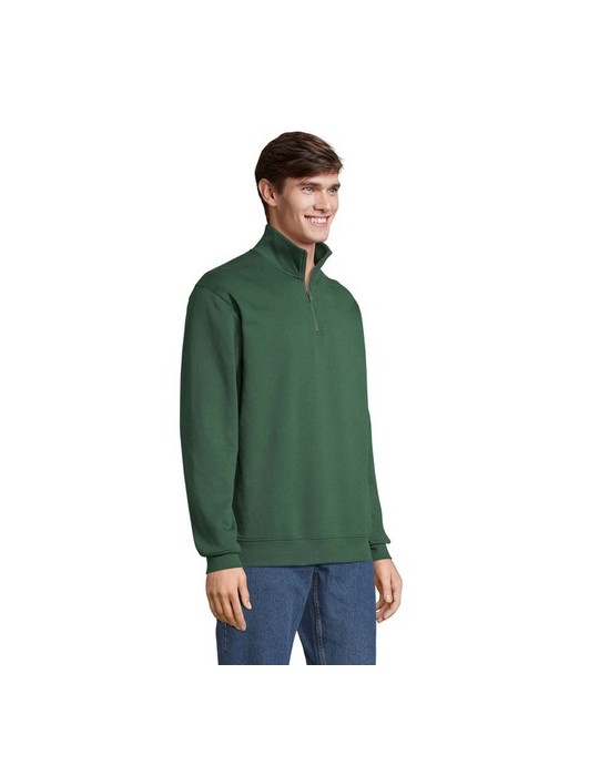 Sweat Zip Col Confortable et Éthique Personnalisé - Conrad pas cher