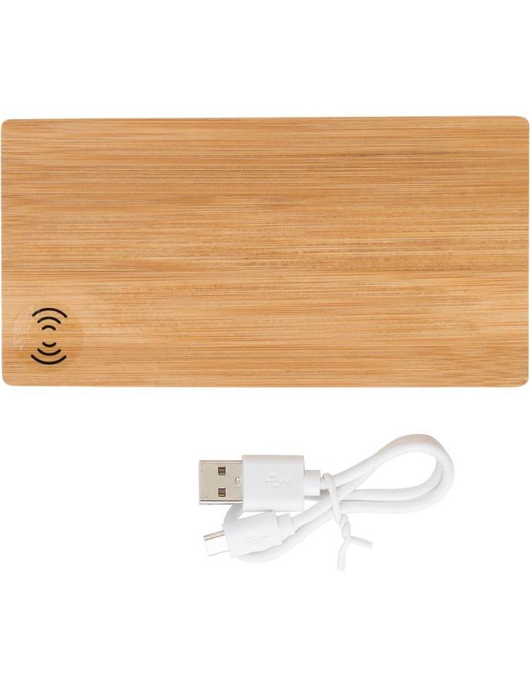 Power bank en bambou 6 000mAh - Walter