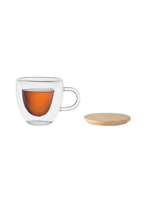 Tasse en Borosilicate Double Paroi Personnalisée | Élégance et Fonctionnalité